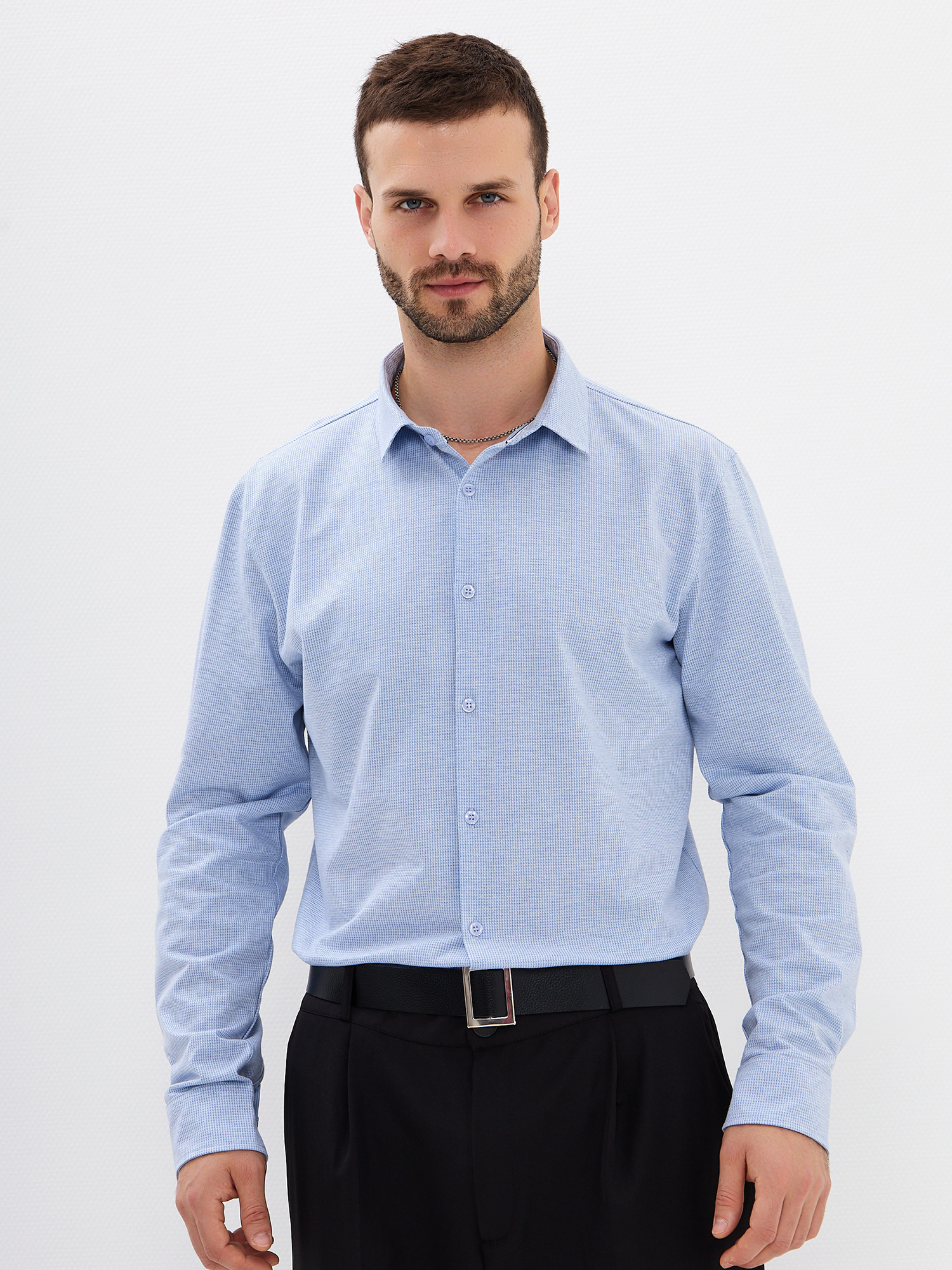 SK213/131/7328/ZN/1p Рубашка трикотажная мужская