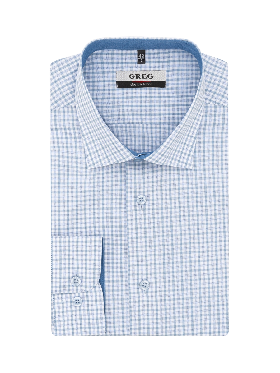 125/131/7694/Z/1 STRETCH_GB Сорочка мужская длинный рукав