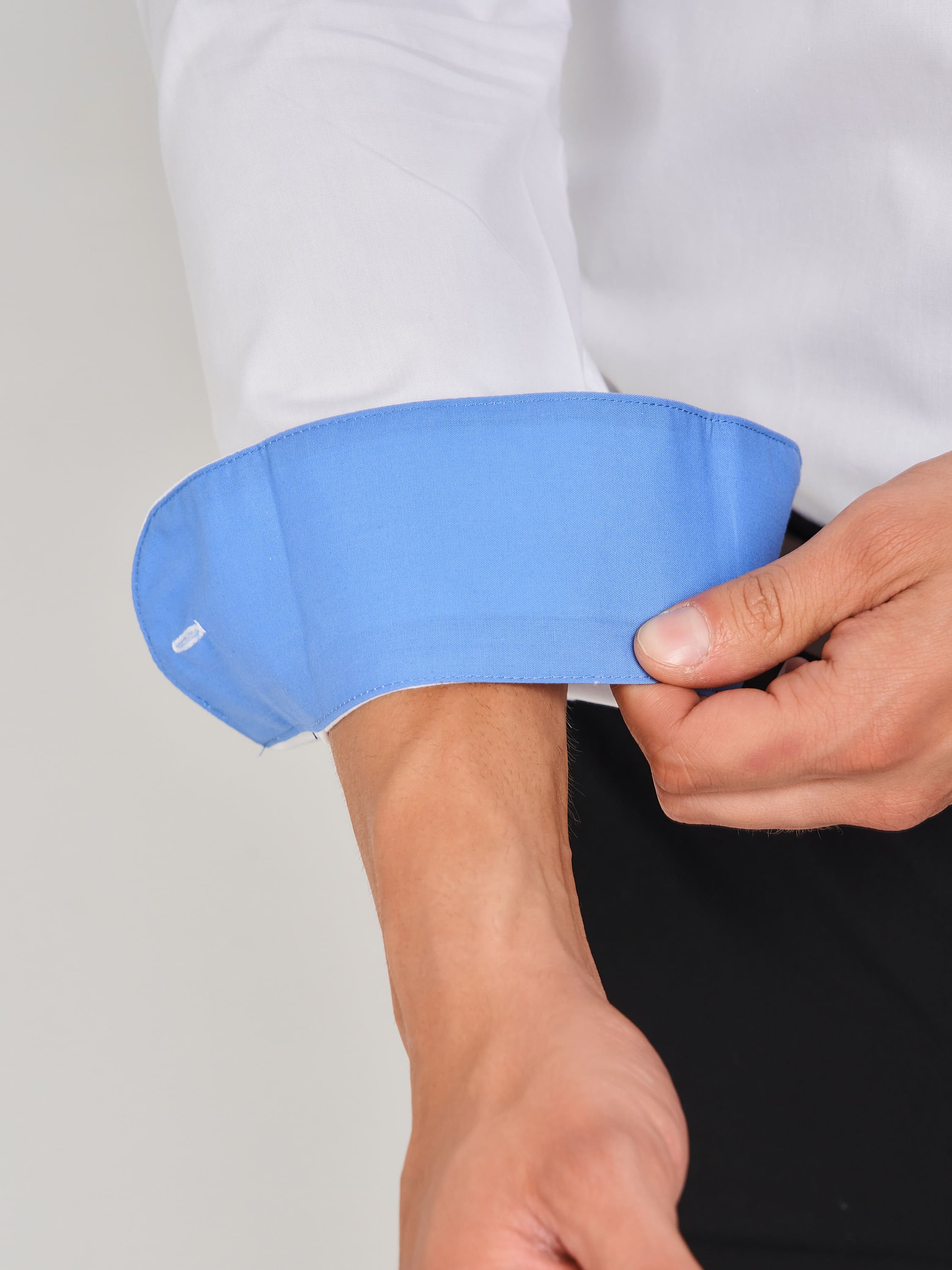 c100/157/ice/Z/12p Сорочка мужская длинный рукав