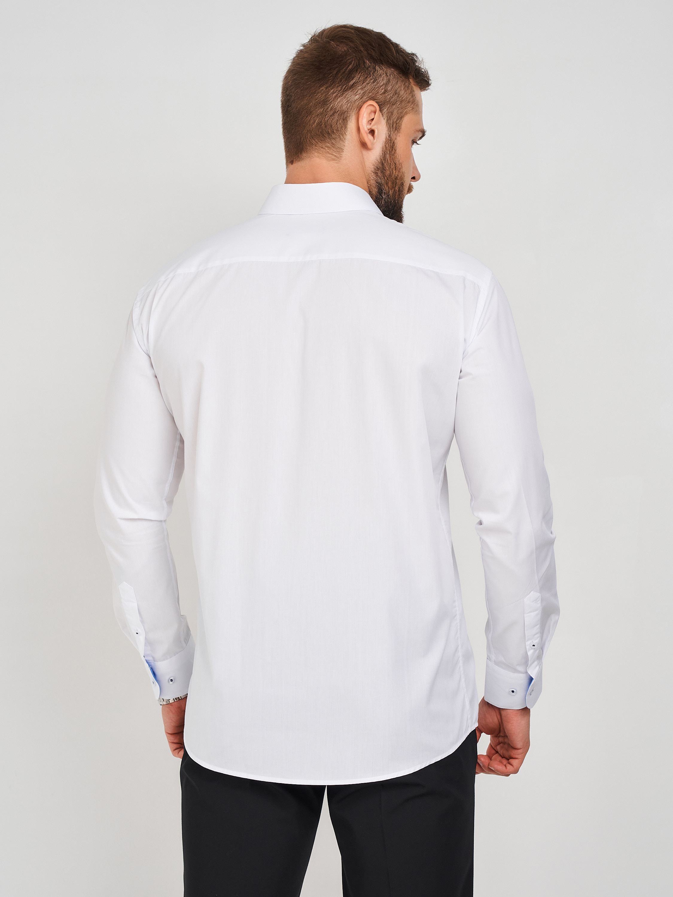 c100/157/ice/Z/12p Сорочка мужская длинный рукав