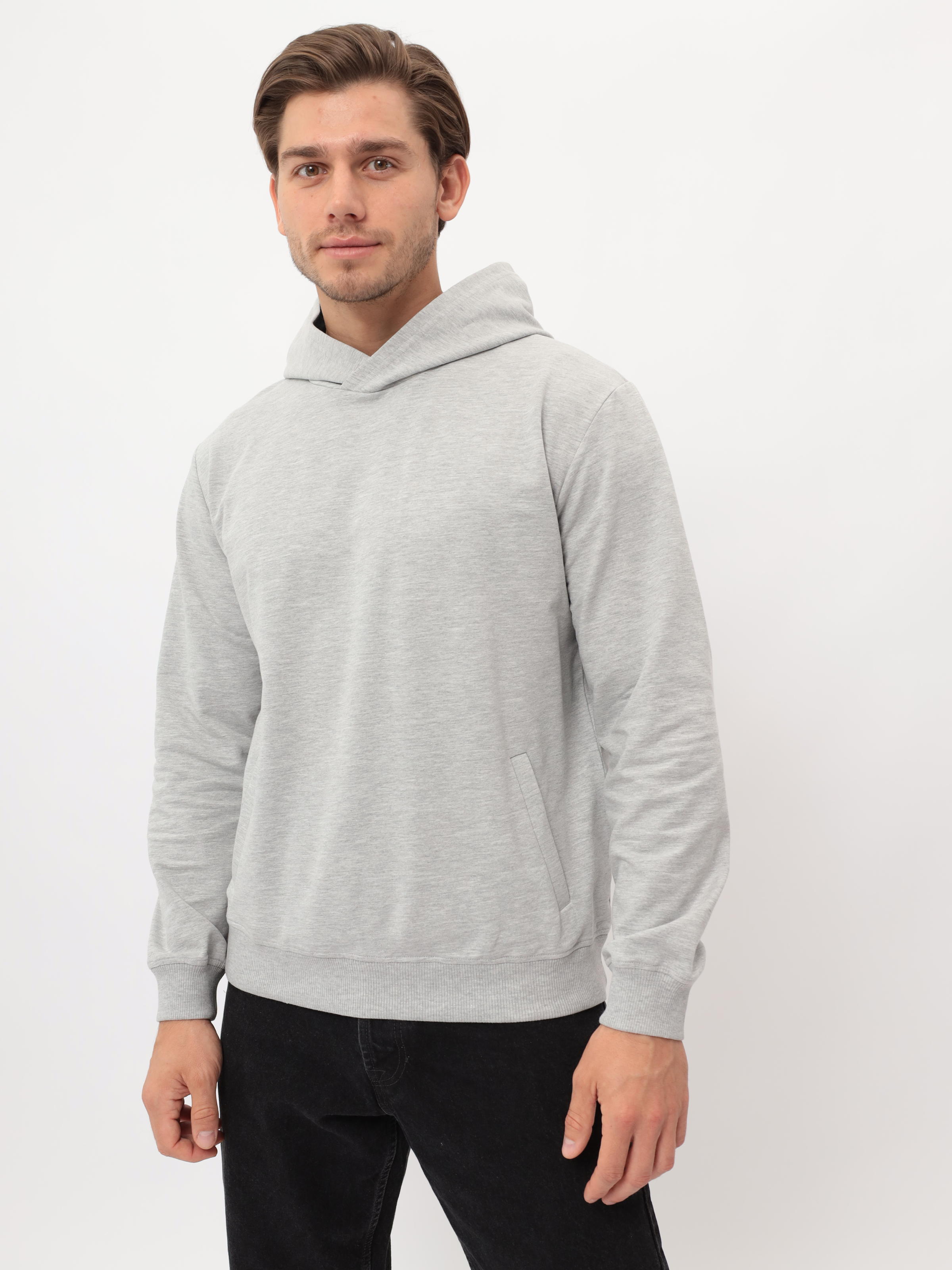 G173-OZ02-28 (св.серый м.) Худи мужское