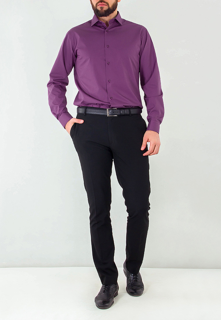 730/139/PL/Z Сорочка мужская длинный рукав