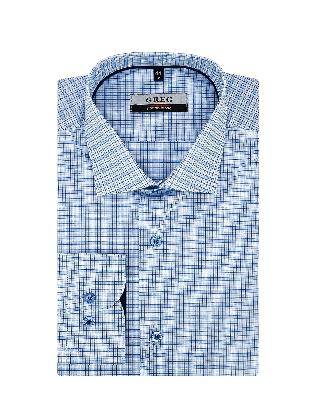 225/238/3102/Z/1p STRETCH Сорочка мужская длинный рукав