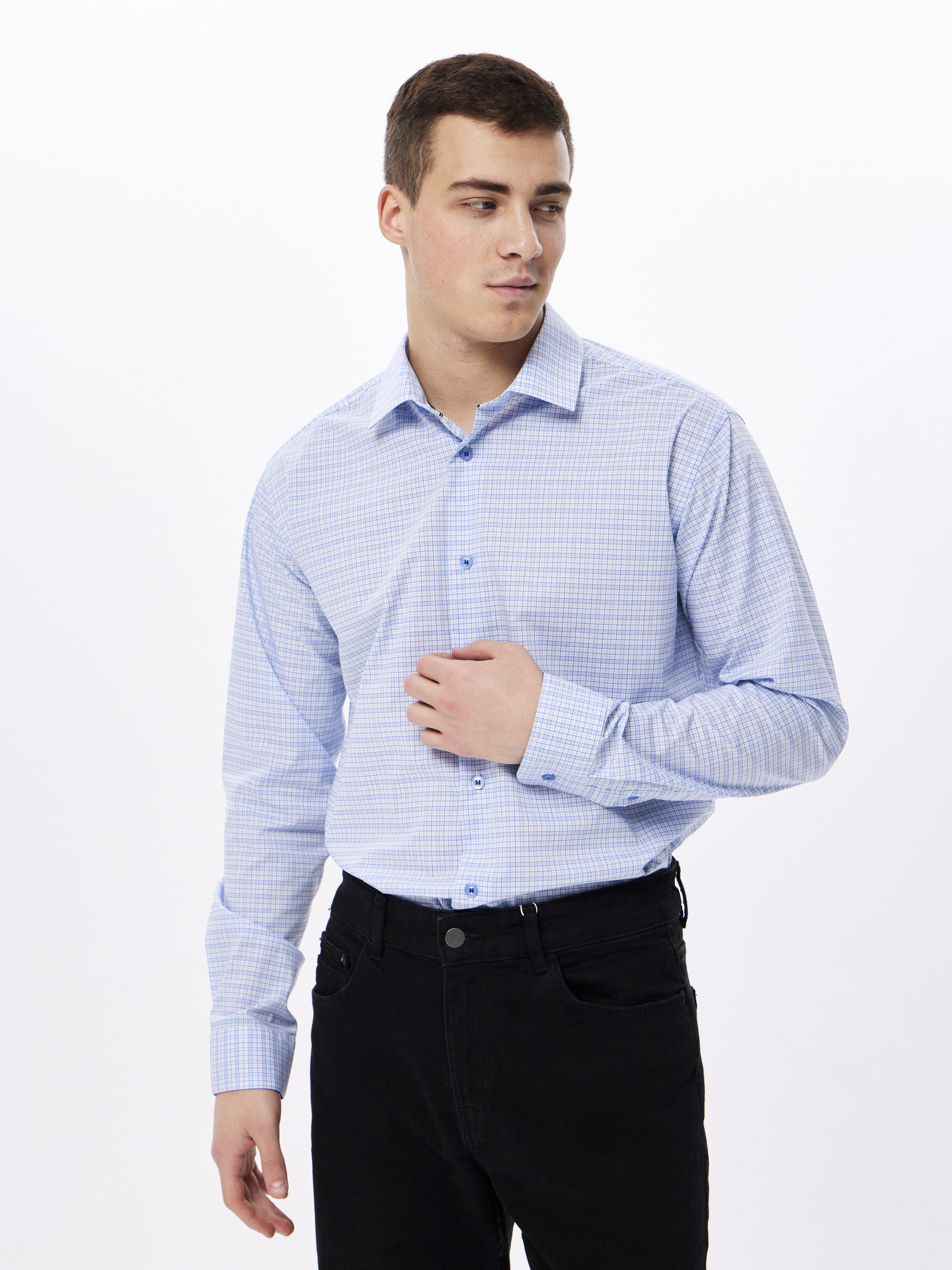 225/238/3102/Z/1p STRETCH Сорочка мужская длинный рукав