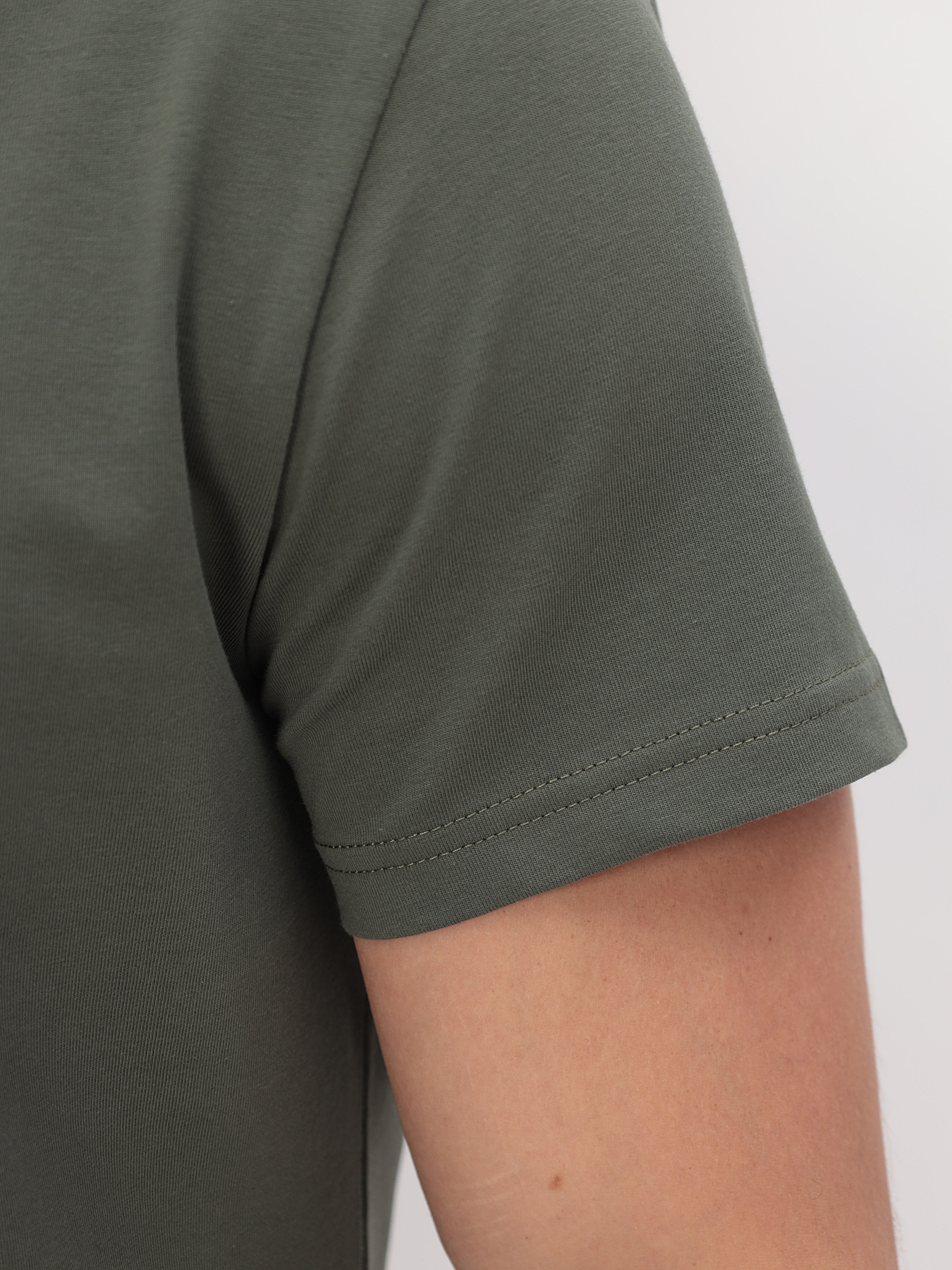 G145-KO-SA-S5094 (хаки) Футболка мужская короткий рукав