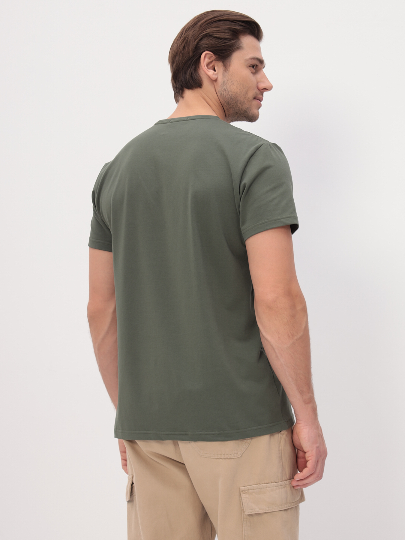 G145-KO-SA-S5094 (хаки) Футболка мужская короткий рукав