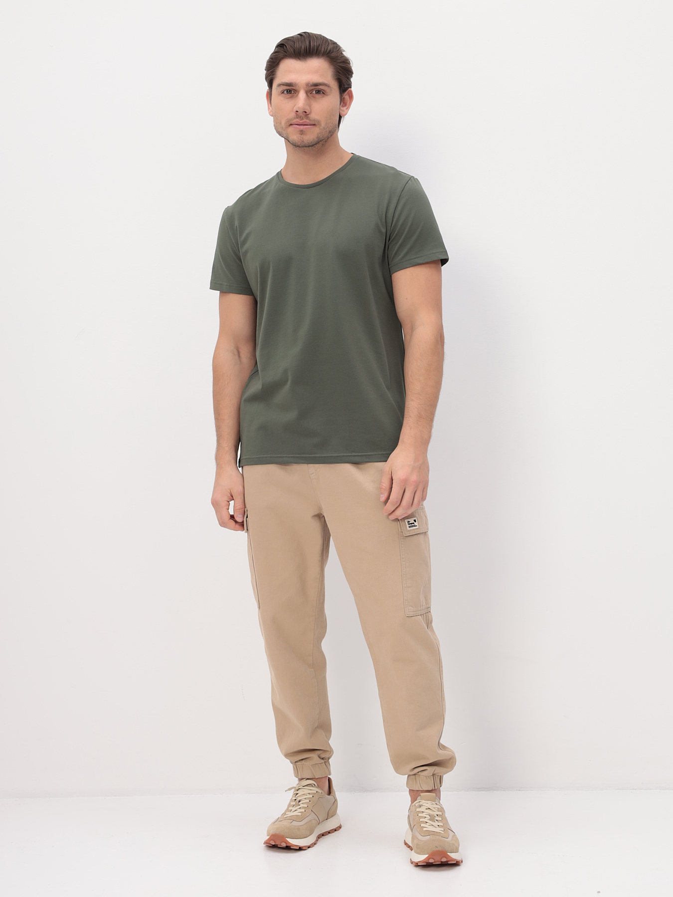 G145-KO-SA-S5094 (хаки) Футболка мужская короткий рукав