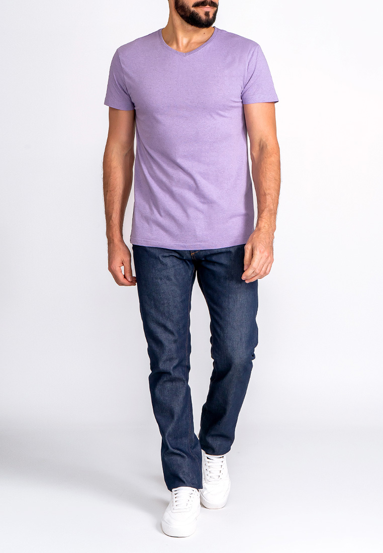 G146-RM-7001_R (сирень м.) Футболка мужская короткий рукав