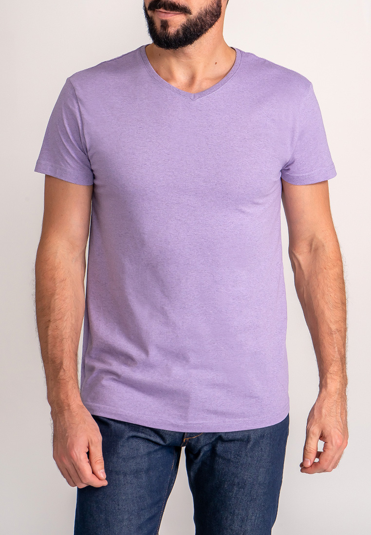G146-RM-7001_R (сирень м.) Футболка мужская короткий рукав