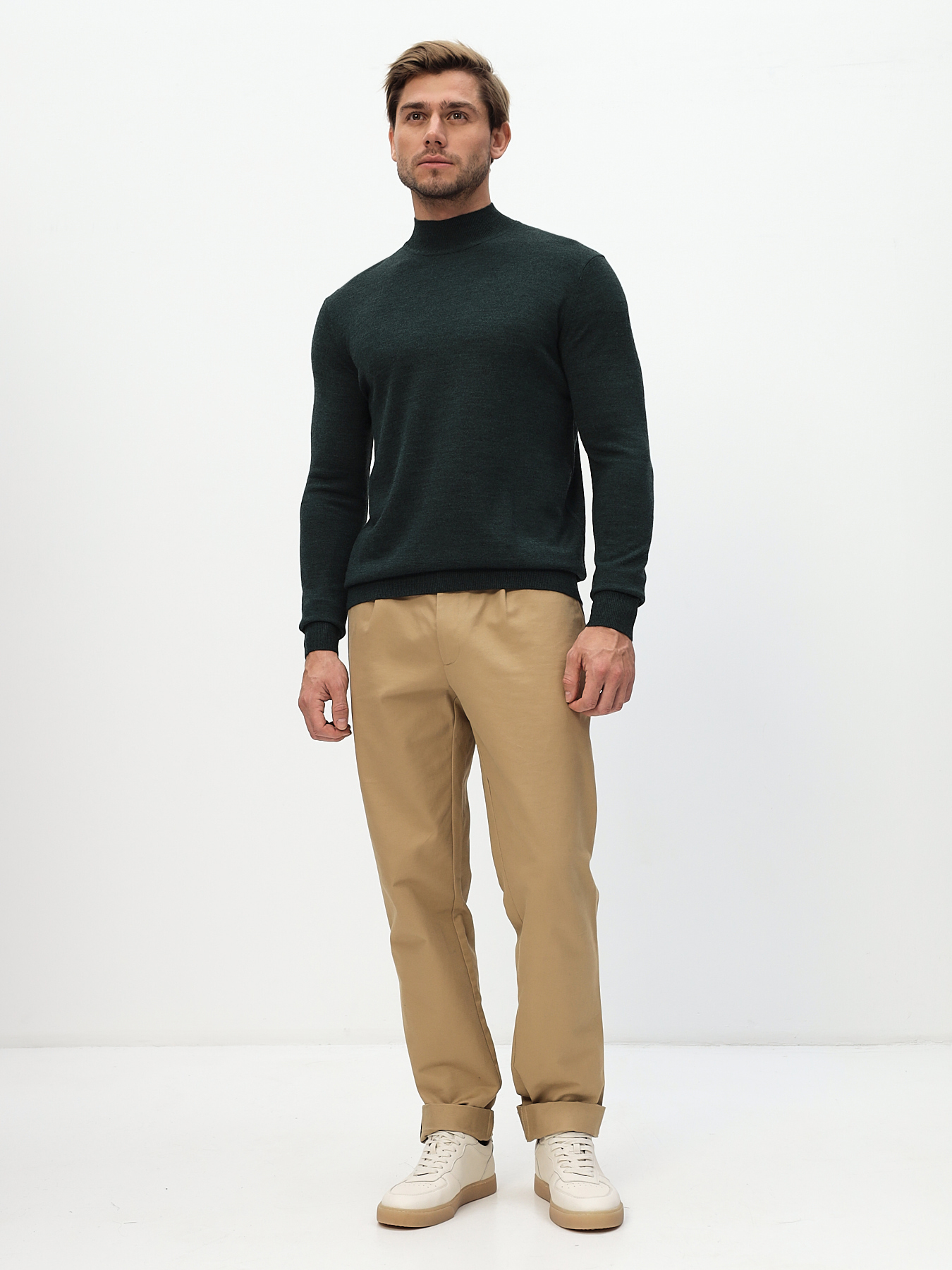 G122-CT 205438 (зелёный) Джемпер мужской