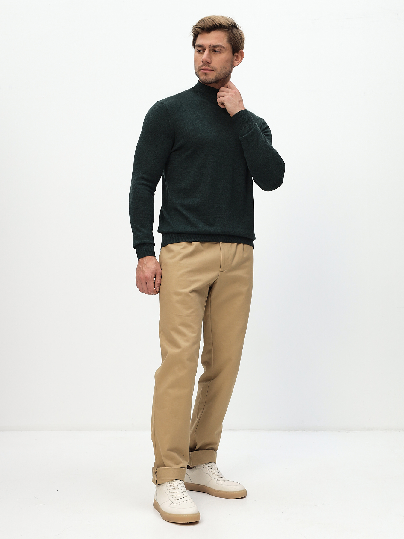 G122-CT 205438 (зелёный) Джемпер мужской