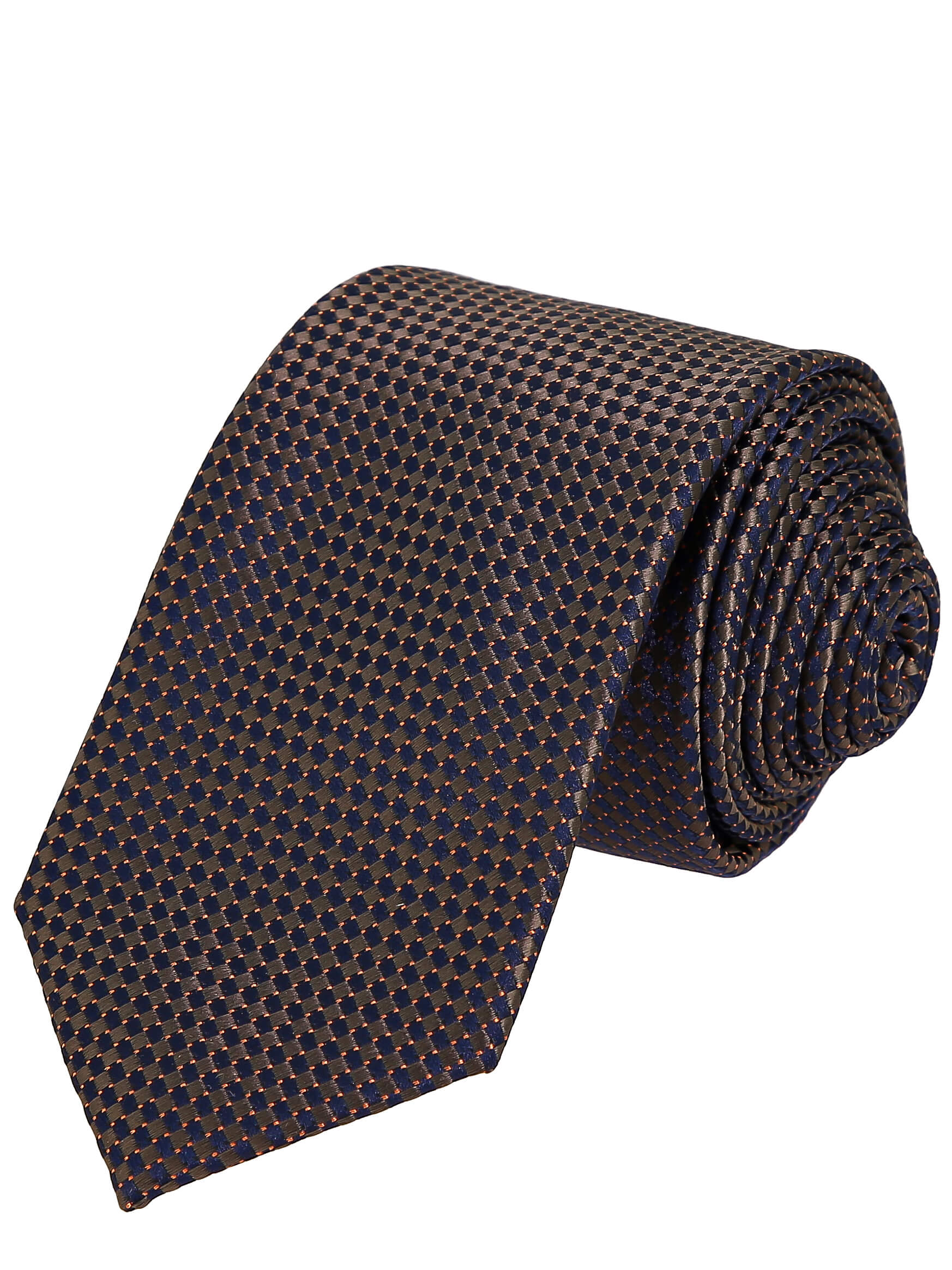 Greg-poly 7-корич. 268.1.018 Галстук мужской