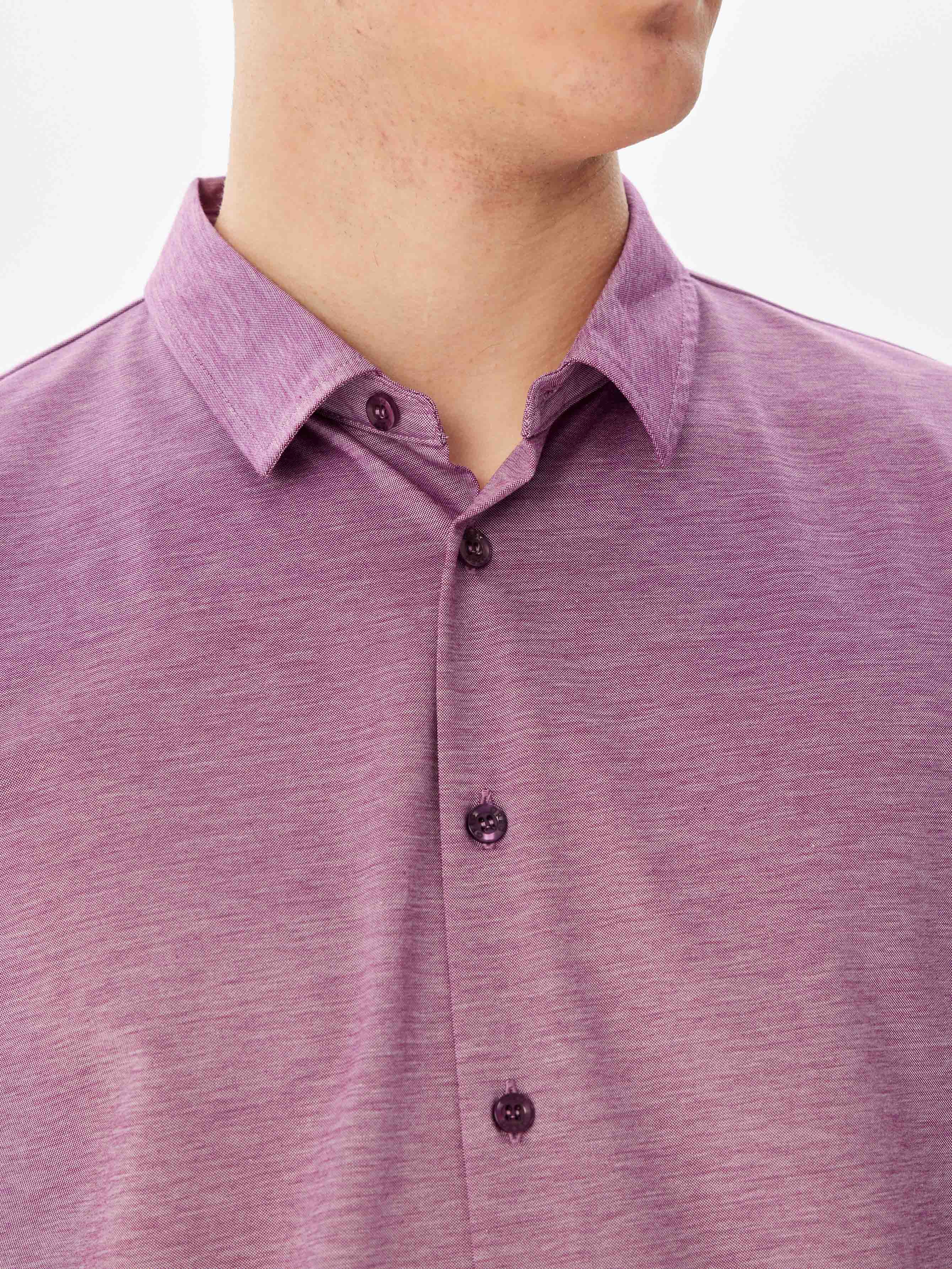 G143-PM-LT1635 (бордо) Рубашка трикотажная мужская короткий рукав