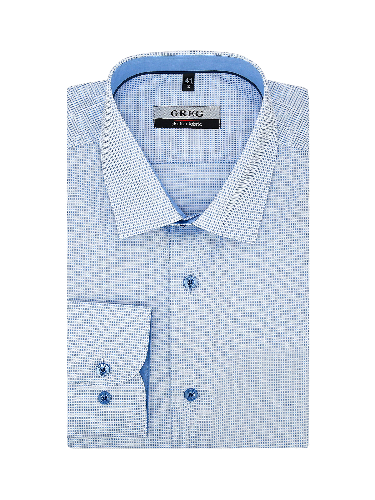 124/237/5806/ZN/1p STRETCH Сорочка мужская длинный рукав