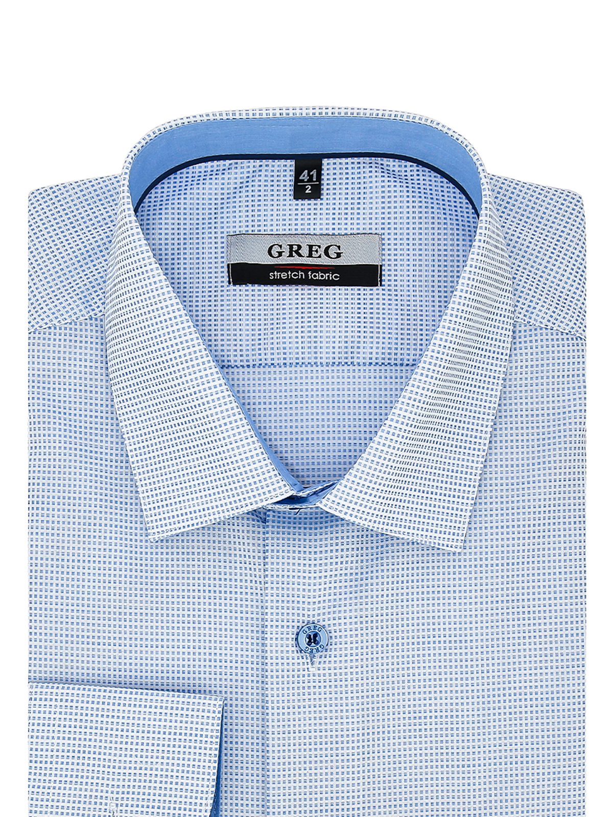 124/237/5806/ZN/1p STRETCH Сорочка мужская длинный рукав