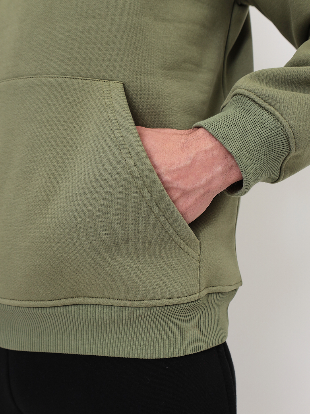 G171-OZ03B-23 (оливковый) Худи мужское