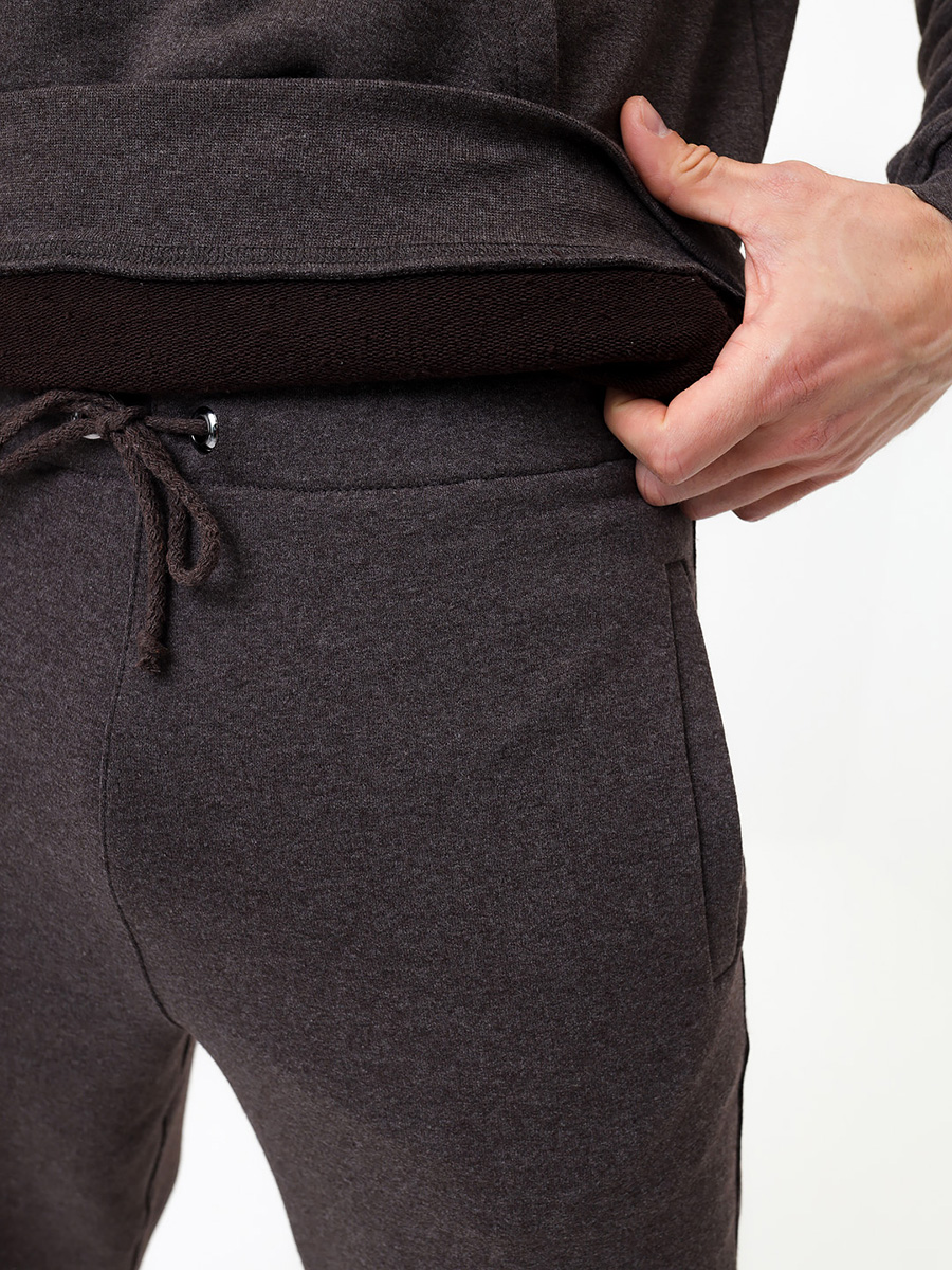 G-TRK-001K-корич.м Брюки мужские трикотажные