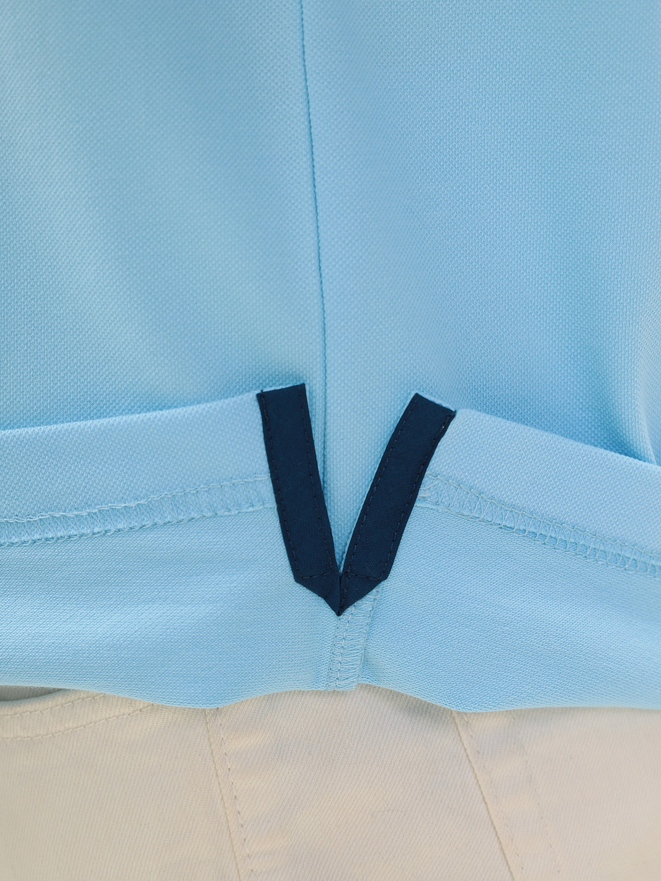 G144V-PO34T-SA201 (голубой) Джемпер мужской с воротником поло короткий рукав