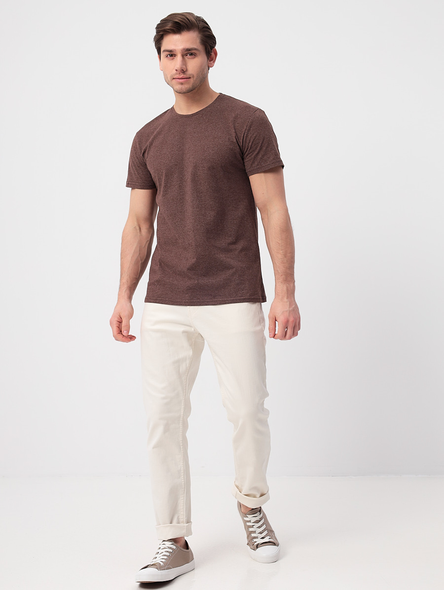 G145-KM-UT2757 (коричневый м.) Футболка мужская короткий рукав