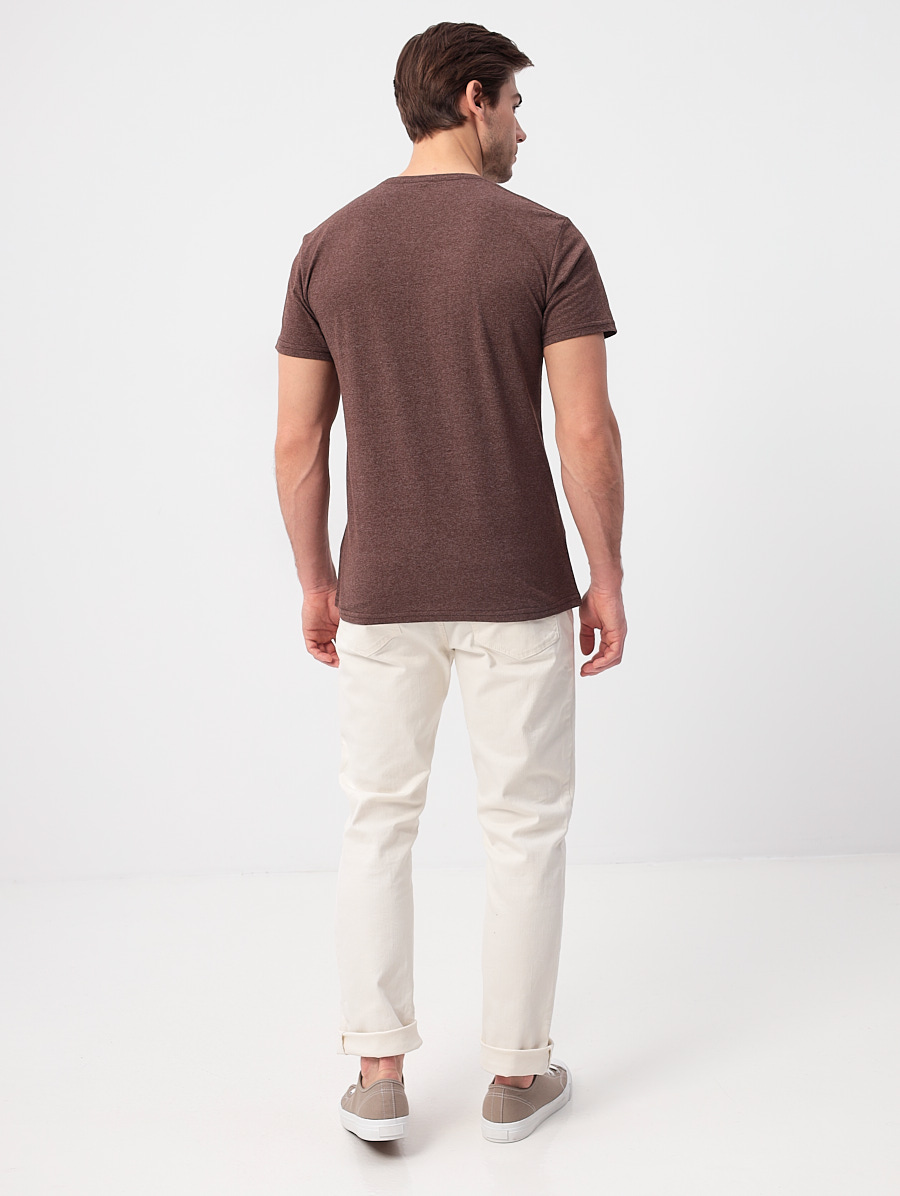 G145-KM-UT2757 (коричневый м.) Футболка мужская короткий рукав