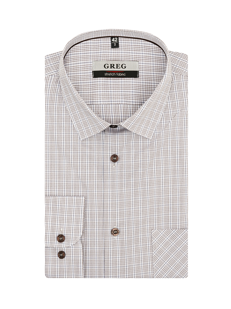 155/238/018/ZN/1p STRETCH Сорочка мужская длинный рукав