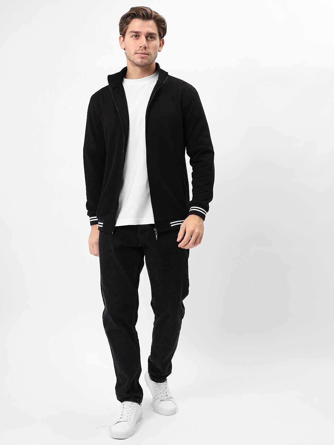 G175-J-чёрный Толстовка муж. дл. рукав