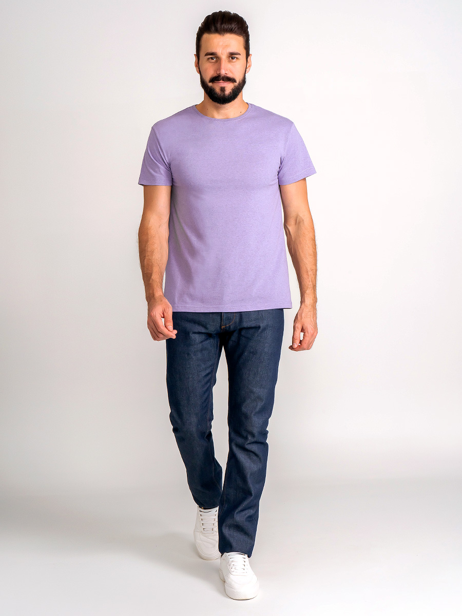 G145-RM-7001 (сирень м.) Футболка мужская короткий рукав
