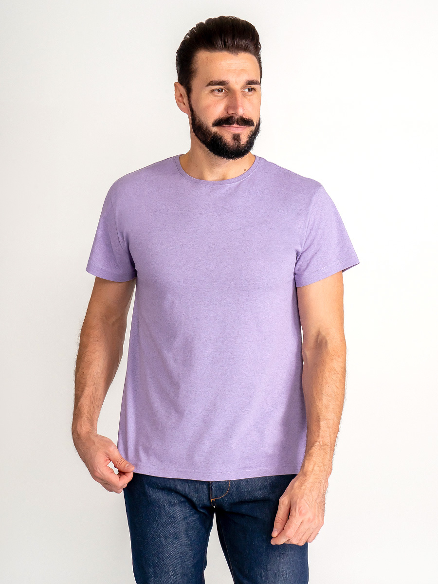 G145-RM-7001 (сирень м.) Футболка мужская короткий рукав