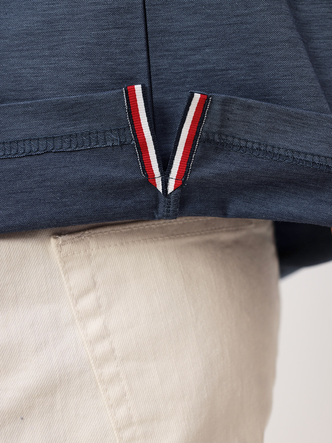 G144-PM12-LT1638 (синий) Джемпер мужской с воротником поло короткий рукав