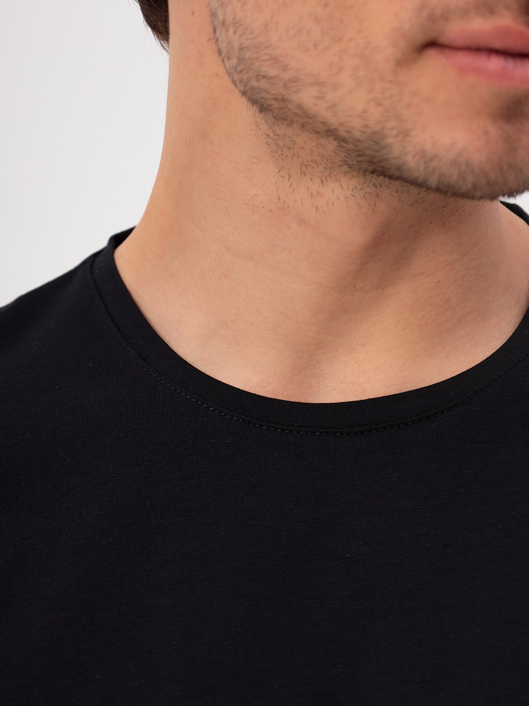 G145-KO-SA-S5111 (черный) Футболка мужская короткий рукав