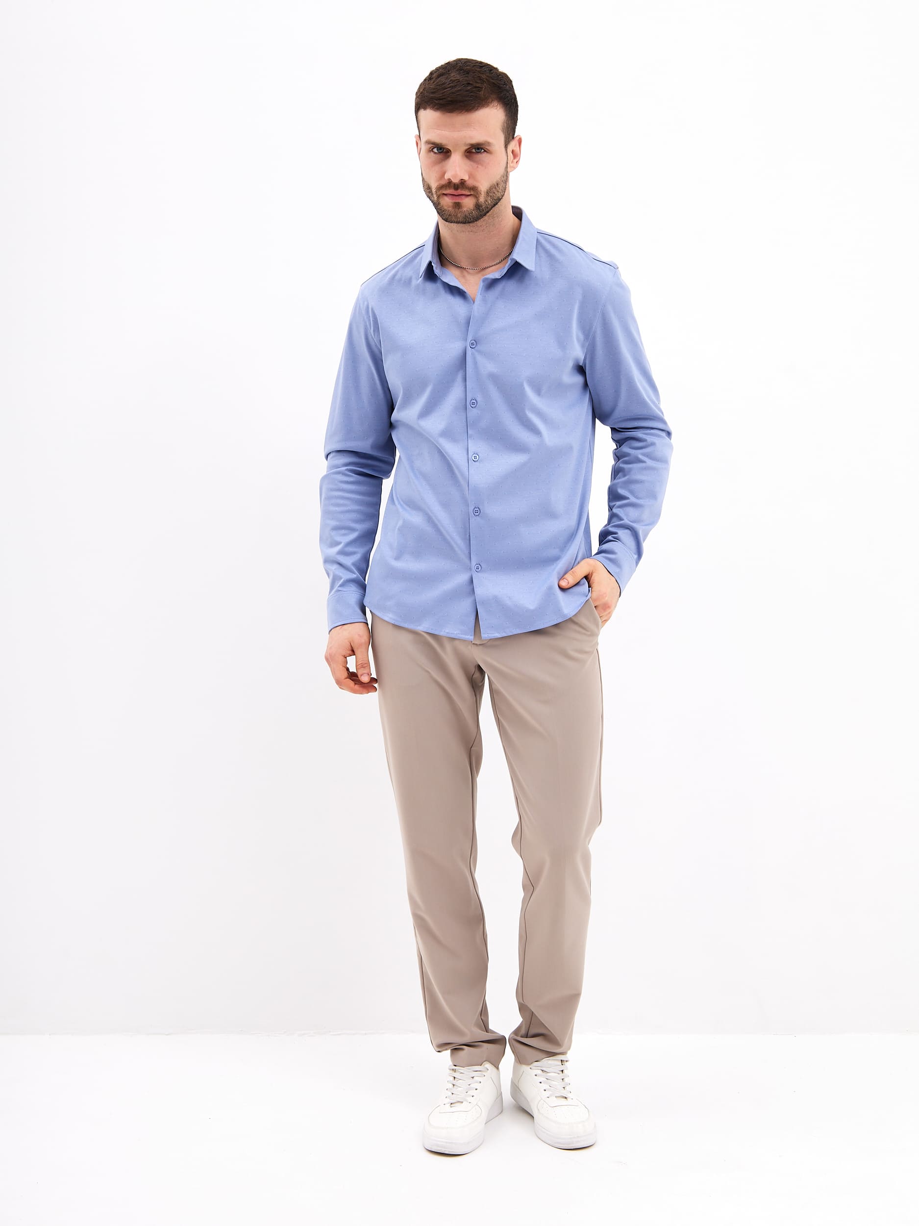 SK213/131/1322/ZN Рубашка трикотажная мужская