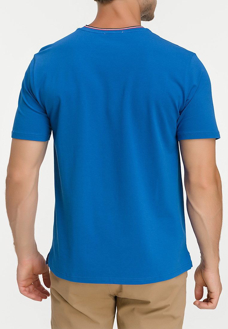 G145-TS-51 (яр.синий) Джемпер мужской короткий рукав