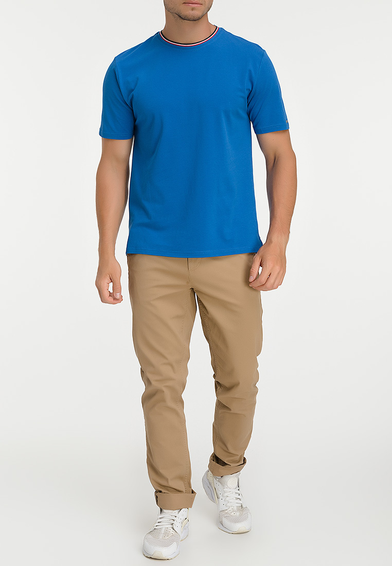 G145-TS-51 (яр.синий) Джемпер мужской короткий рукав