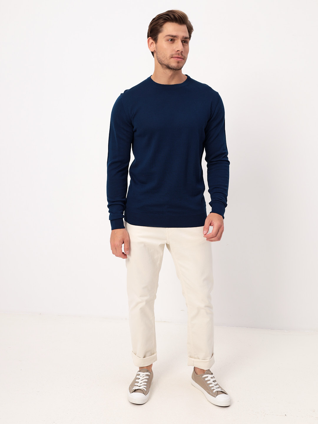 G121-EV (яр.синий) Джемпер мужской