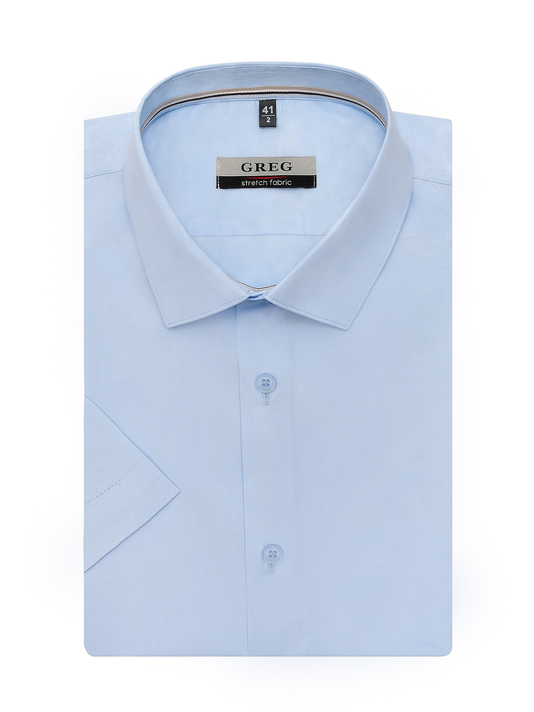 210/207/ZN/1p STRETCH Сорочка мужская короткий рукав