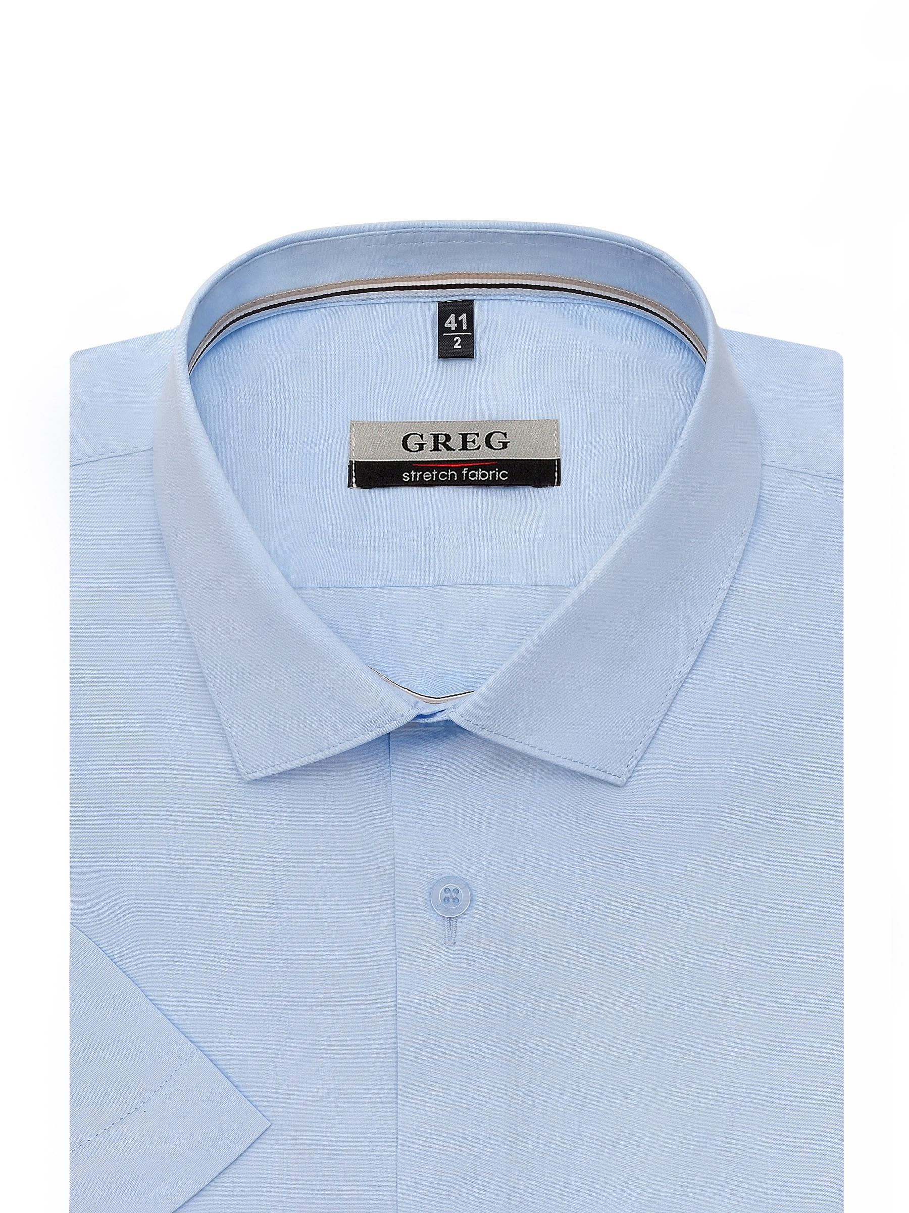 210/207/ZN/1p STRETCH Сорочка мужская короткий рукав