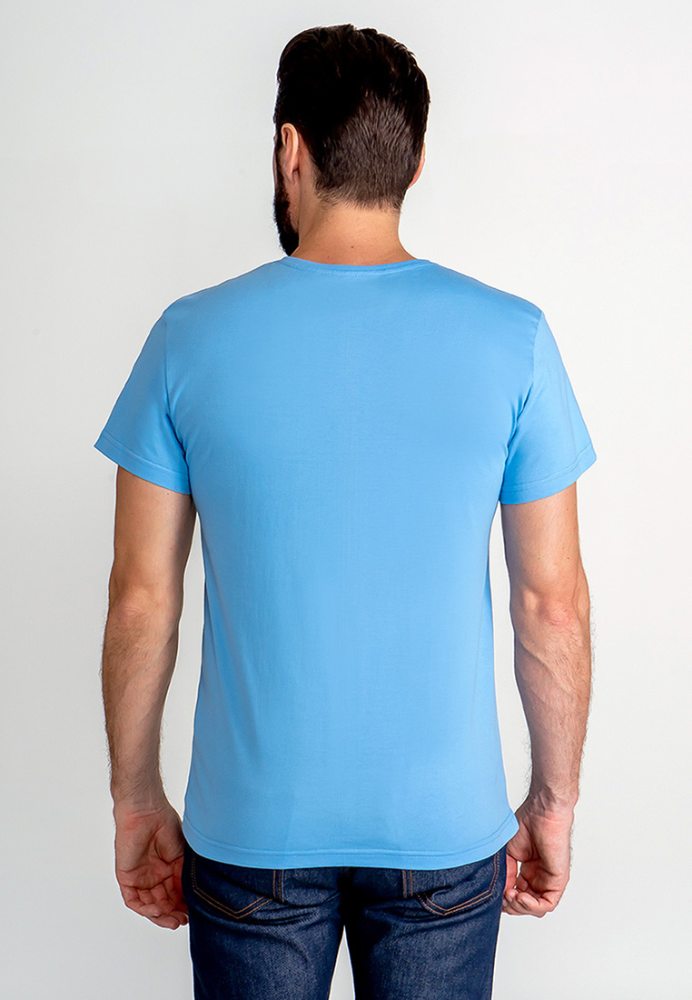 G145-RD-3025 (голубой) Футболка мужская короткий рукав