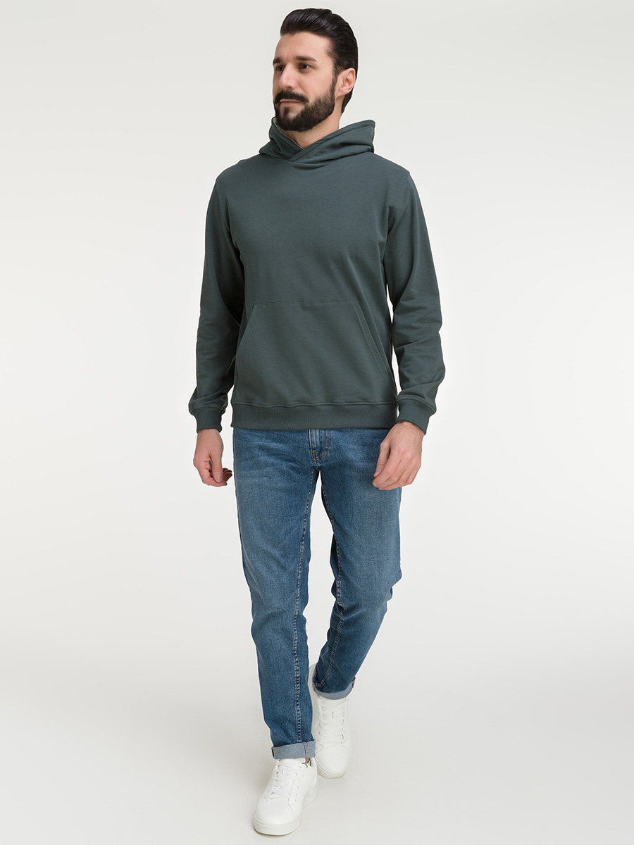 G171-OZ02-2020 (т.изумруд) Худи мужское