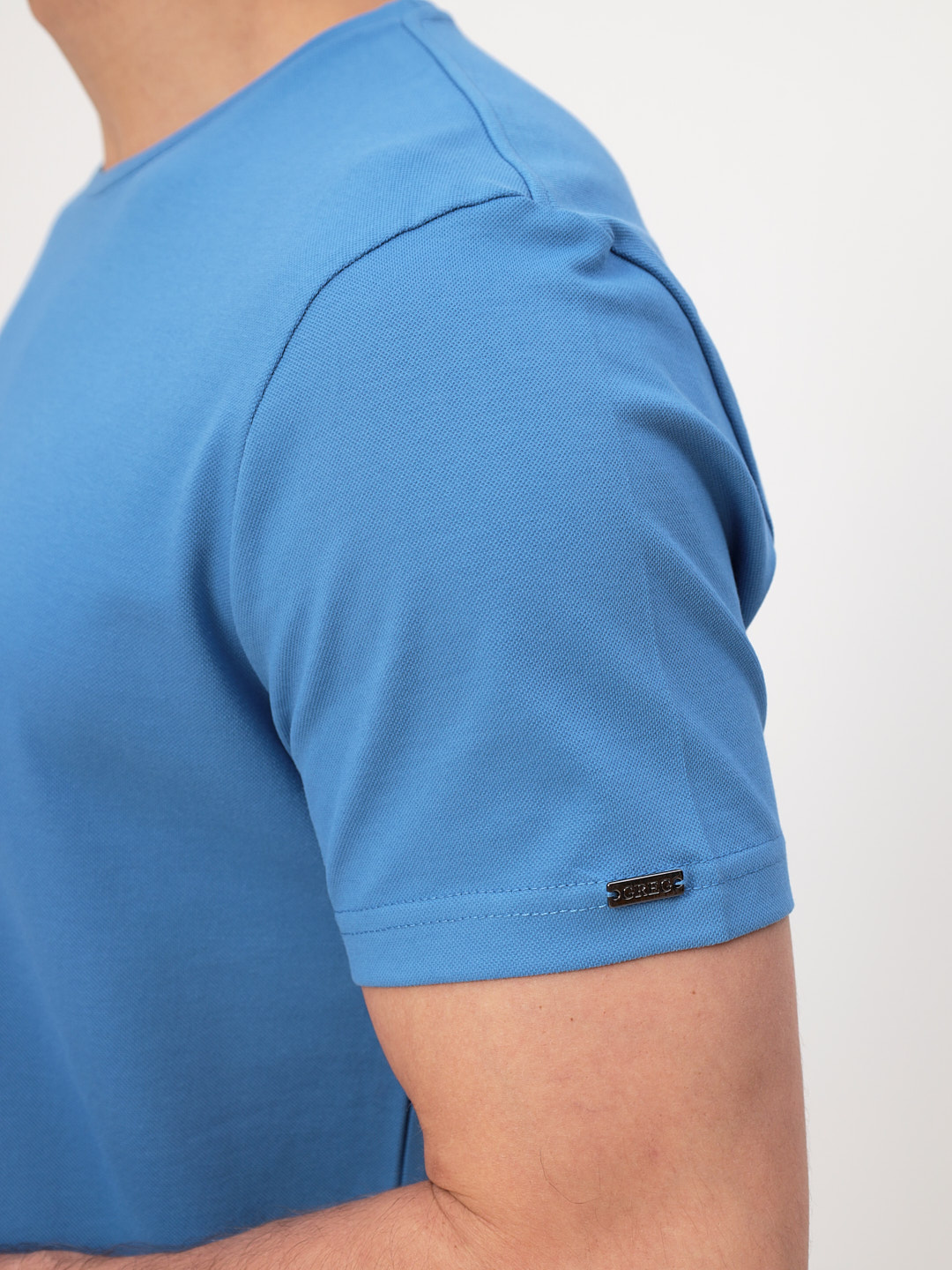 G145-PO4T-SA5047 (джинс) Футболка мужская короткий рукав