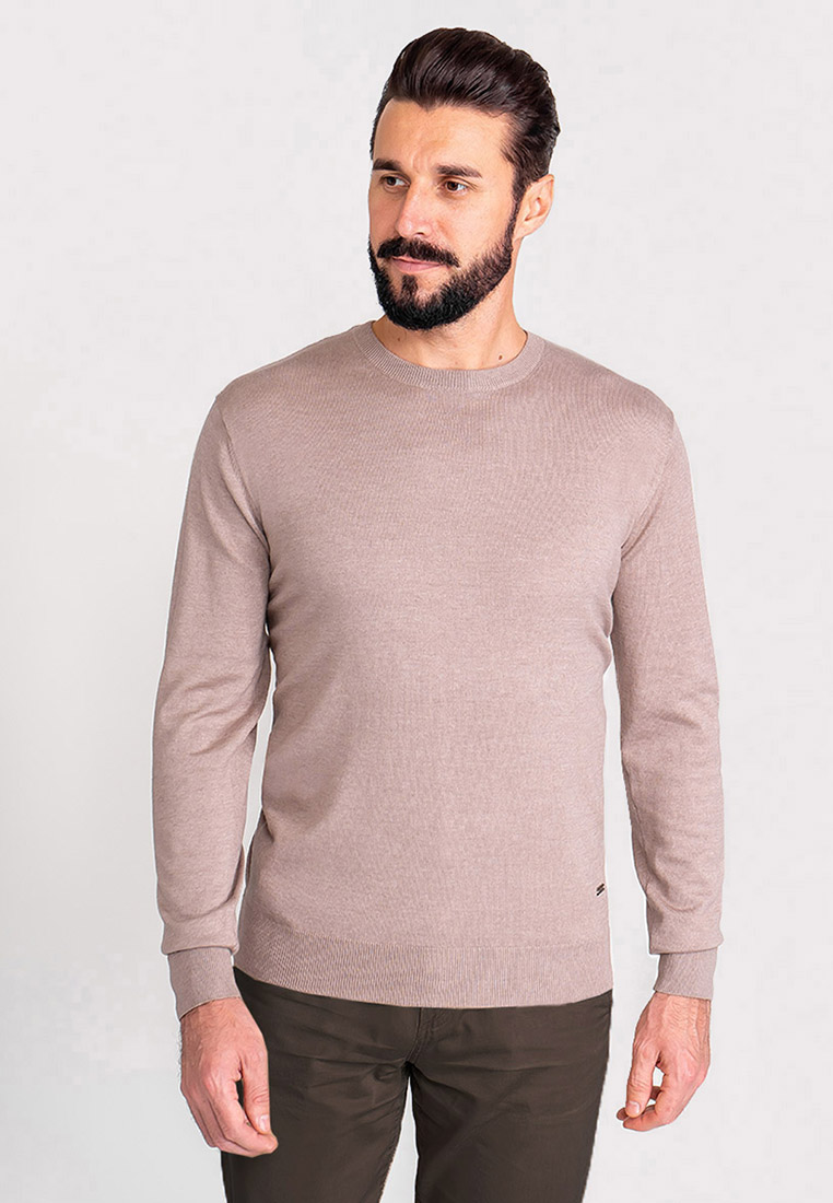 G121-AC287 (бежевый м.) Джемпер мужской