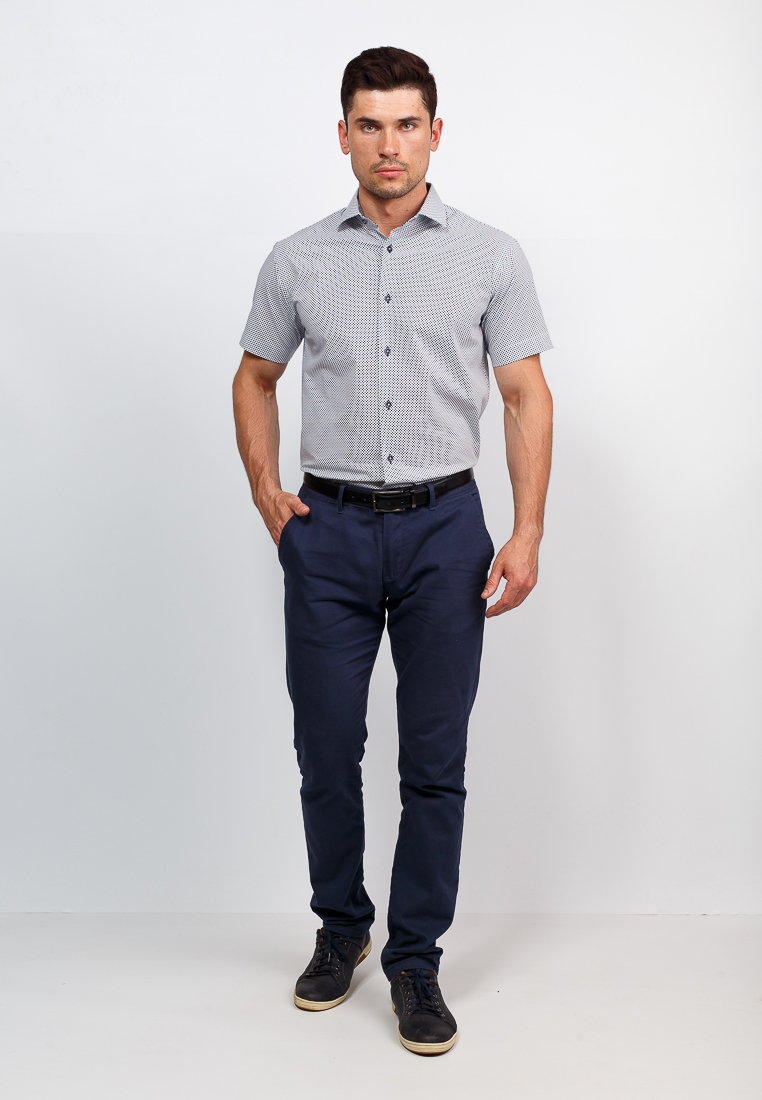 113/107/06/ZV/1 STRETCH Сорочка мужская короткий рукав