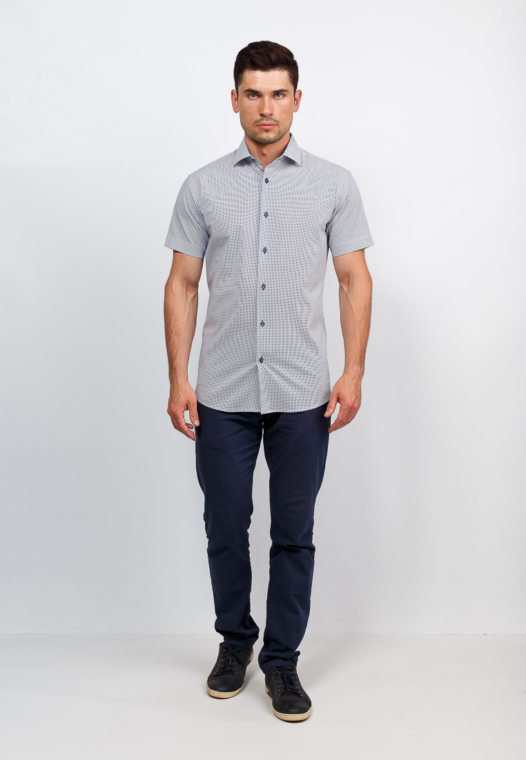 113/107/06/ZV/1 STRETCH Сорочка мужская короткий рукав