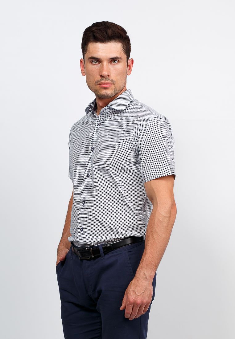 113/107/06/ZV/1 STRETCH Сорочка мужская короткий рукав