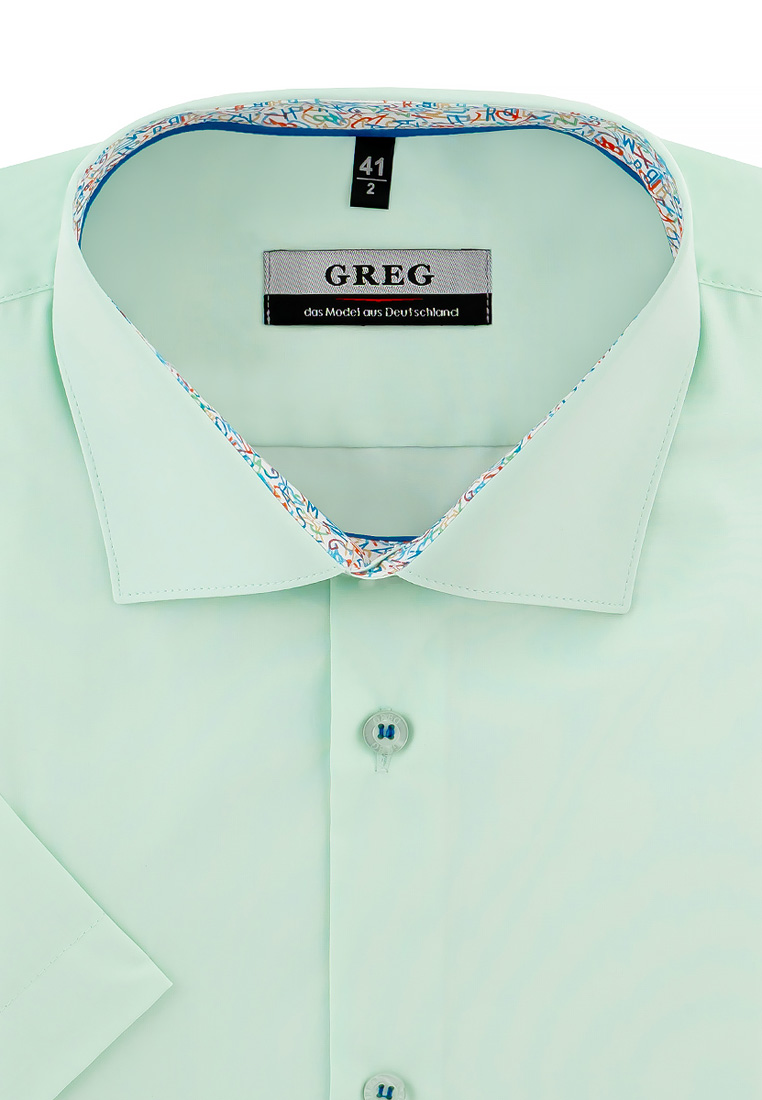 410/109/FR MINT/ZN/1p_GB Сорочка мужская короткий рукав