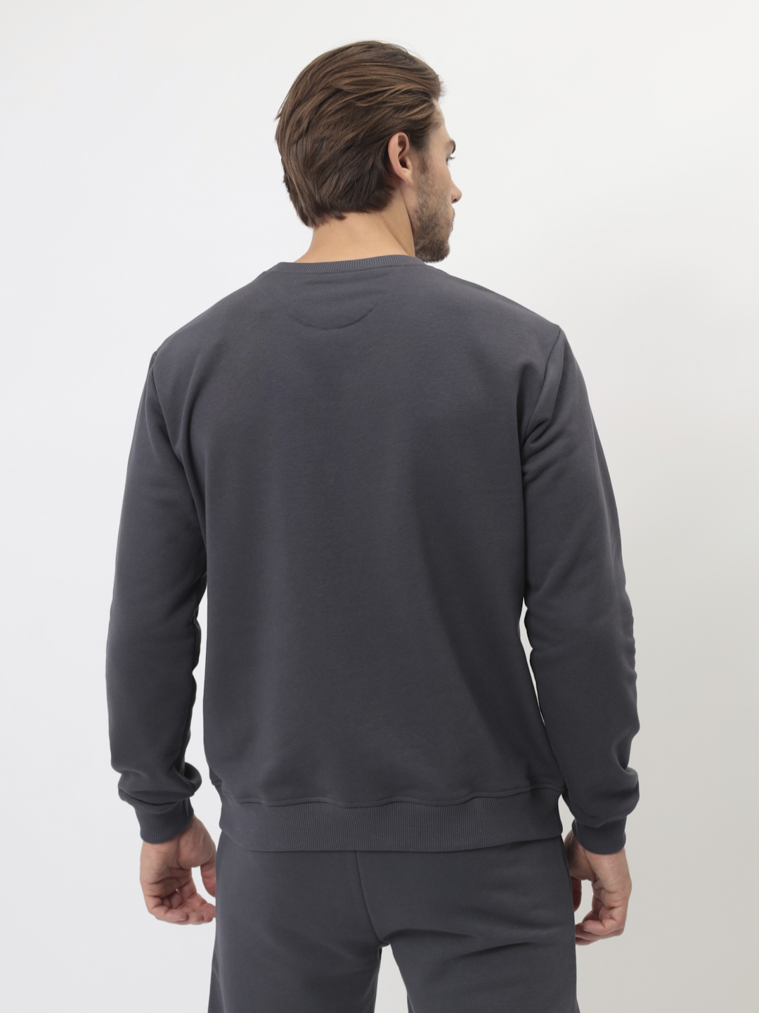 G121-OZ03-50 (т.серый) Свитшот мужской