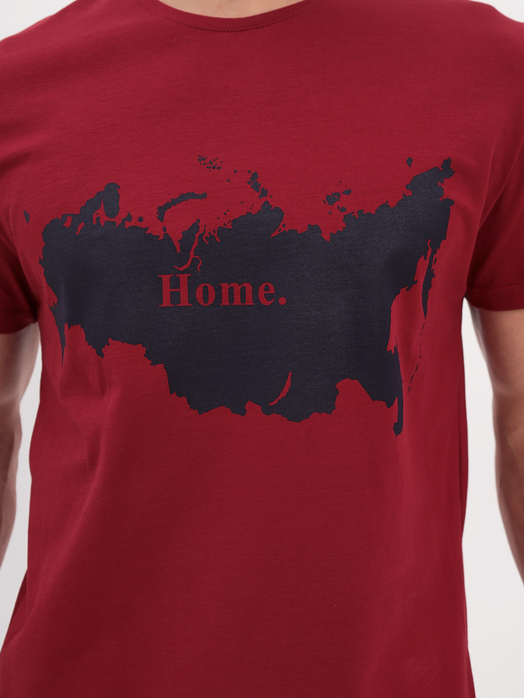G145KO-SA-S5068-Home (бордовый) Футболка мужская короткий рукав