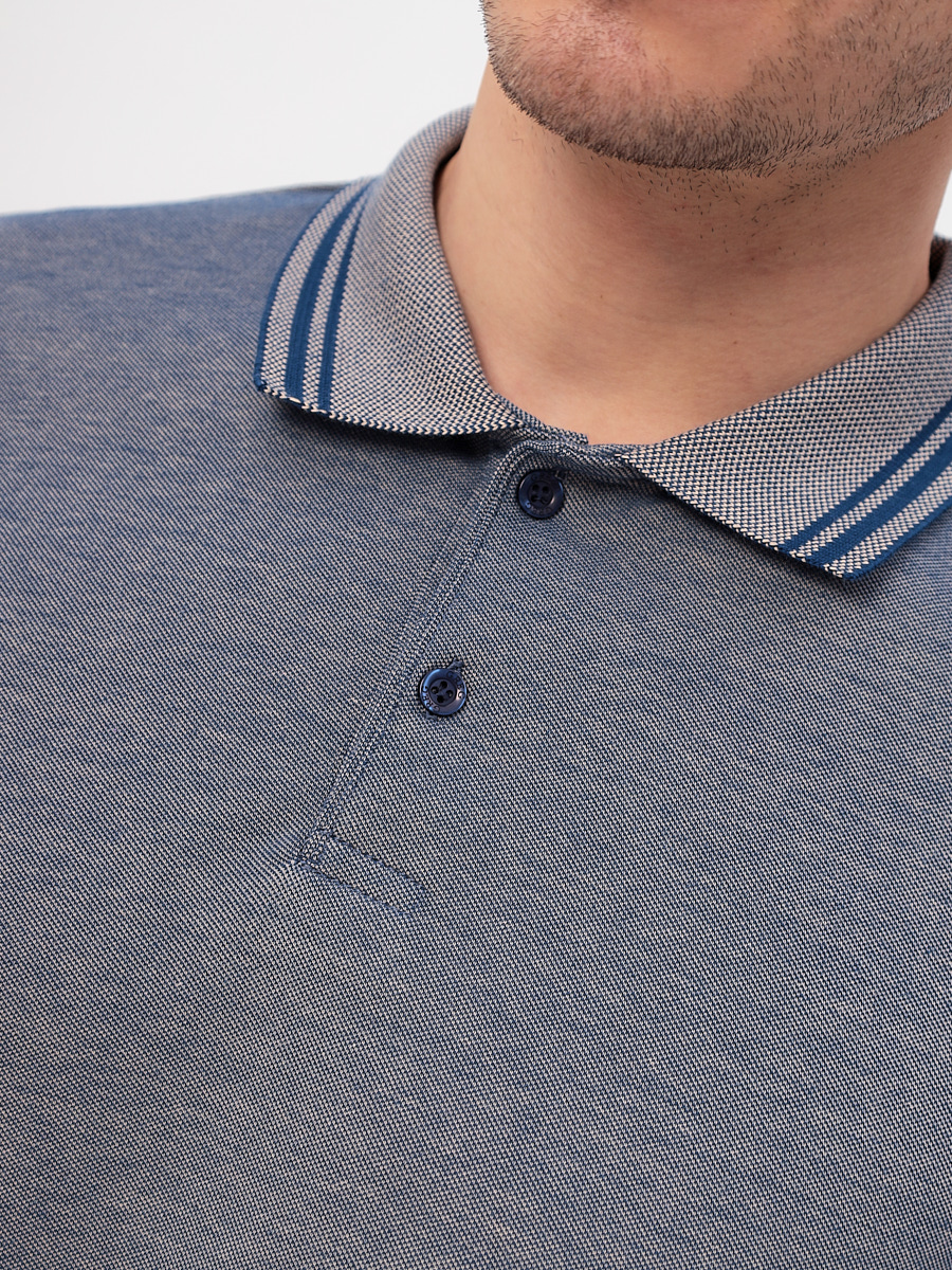 G155V-PH24-OZ5 (коричневый) Джемпер мужской с воротником поло