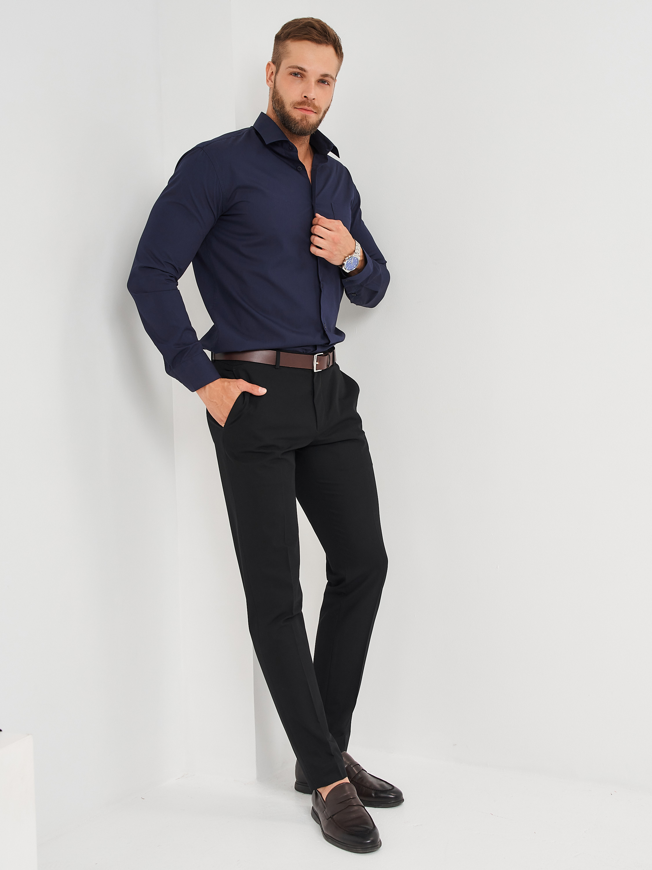 c240/157/d.nav/Z Сорочка мужская длинный рукав