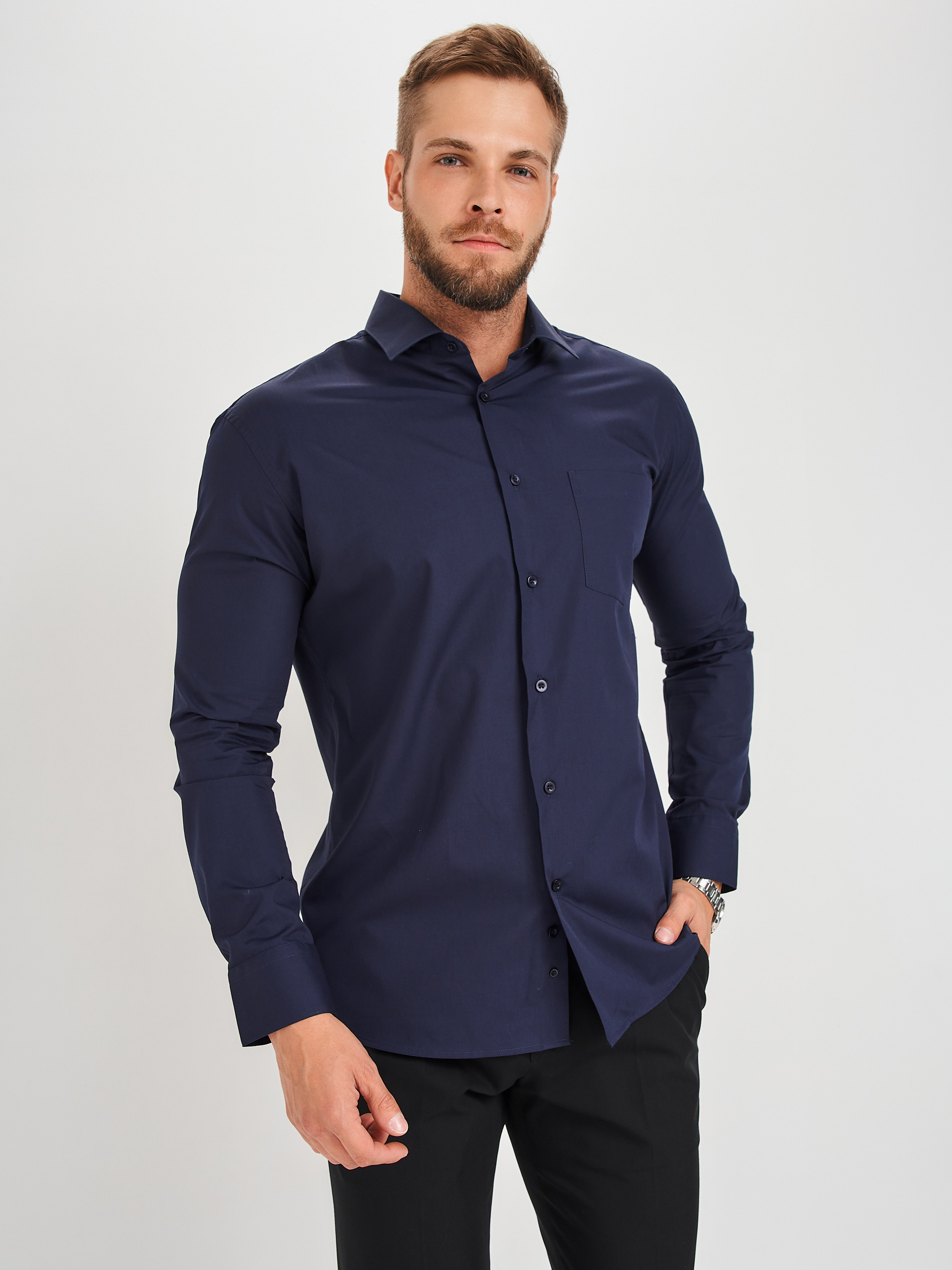 c240/157/d.nav/Z Сорочка мужская длинный рукав