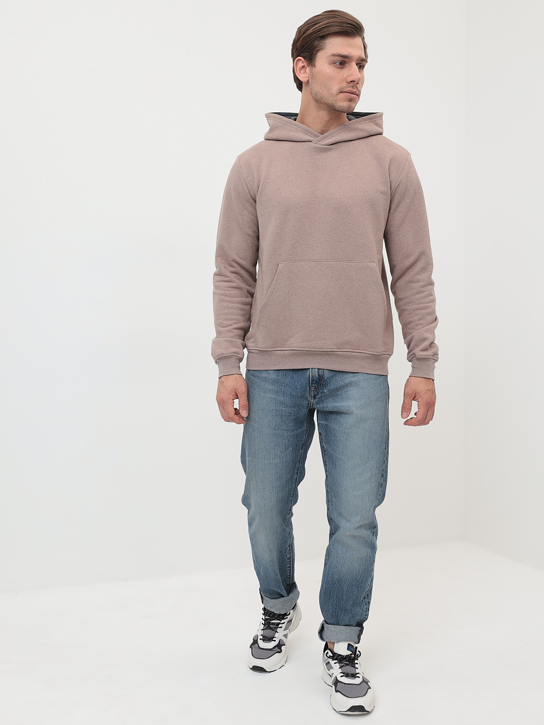 G171-RM-4001(бежевый м.) Худи мужское